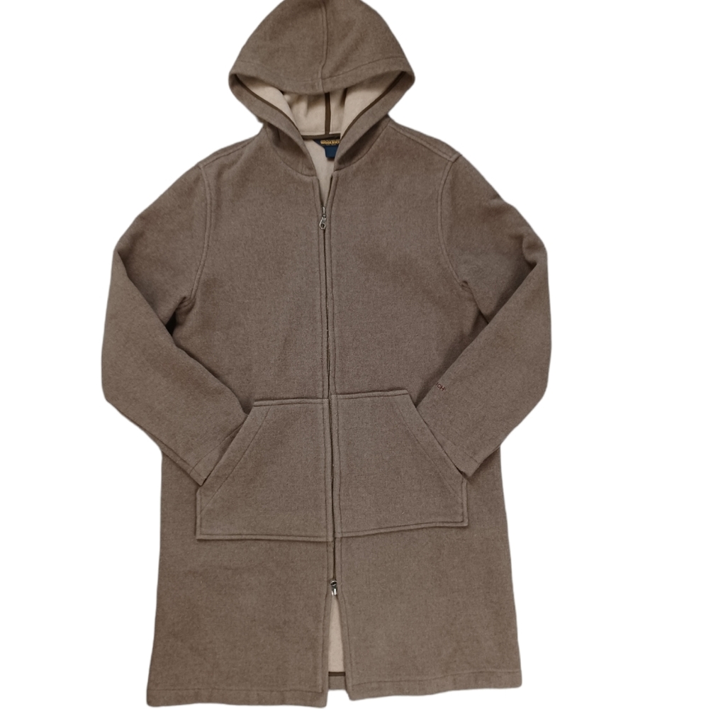 VTG Woolrich Blanket Jacket Long 2-way Zipper Hooded